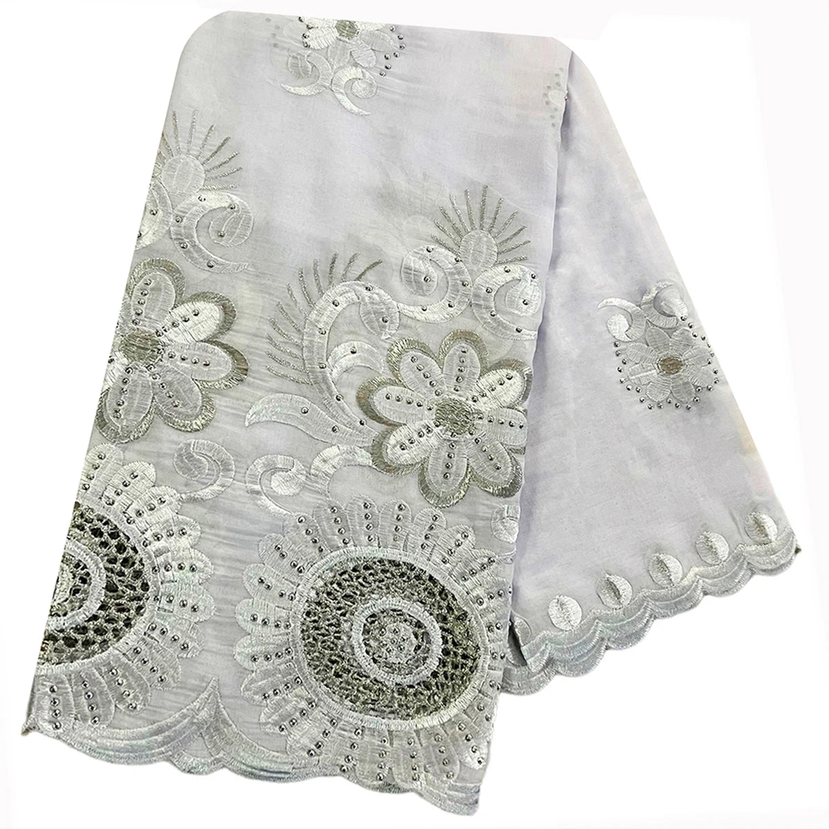 2024 Latest Hot Sales 100% Cotton Big Size Scarf African Women Hijab Scarf Hollow Out Embrodiery Muslim Scarf On Wholesale Price