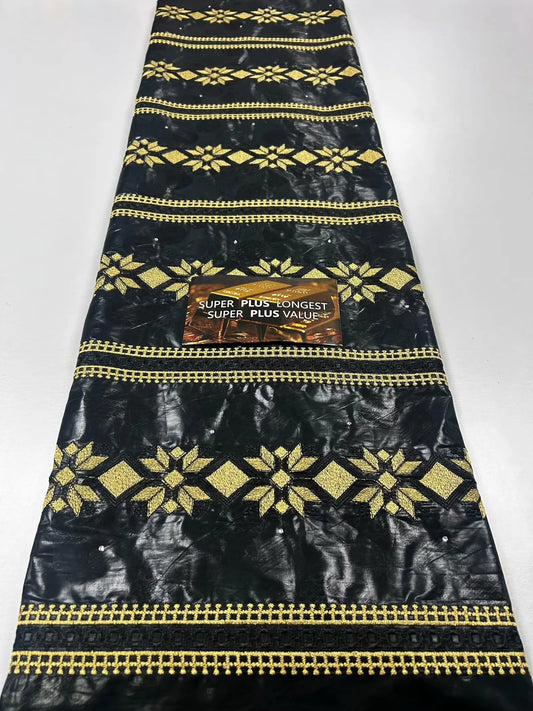 African Bazin Brocade Fabric for Women &Men, 100% Cotton, African, Basain Riche, Wedding, Hot Sale, Fashion, New Arrival,5 Yards