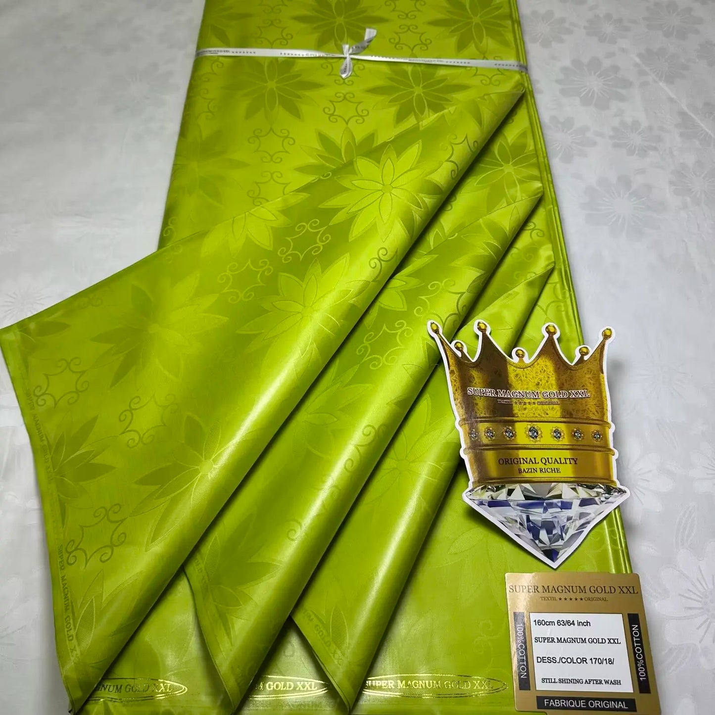 5 Meters Perfumed African Bazin Brocade Fabrics for Dress 100% Cotton Team Bazin Riche Brode Jacquard Material for Clothes 16A91