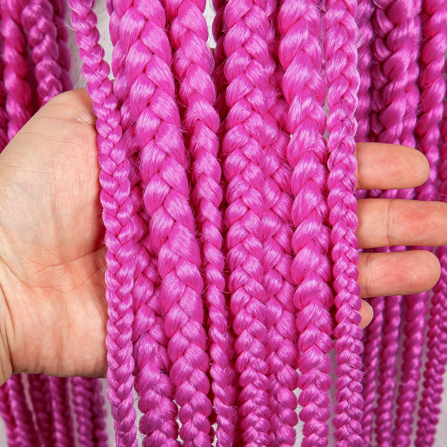 HD Full Lace Braided Wigs for Black Women Box Braids Synthetic Lace Front Wig Big Square Knotless Box Braids With Baby Hair