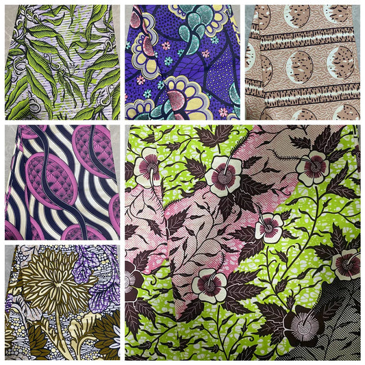 6YARDS African Golden Wax Fabric Real Batik Ankara 100Cotton Material Shine Super Good Quality Wax Kente Pagne Tissu For Uniform