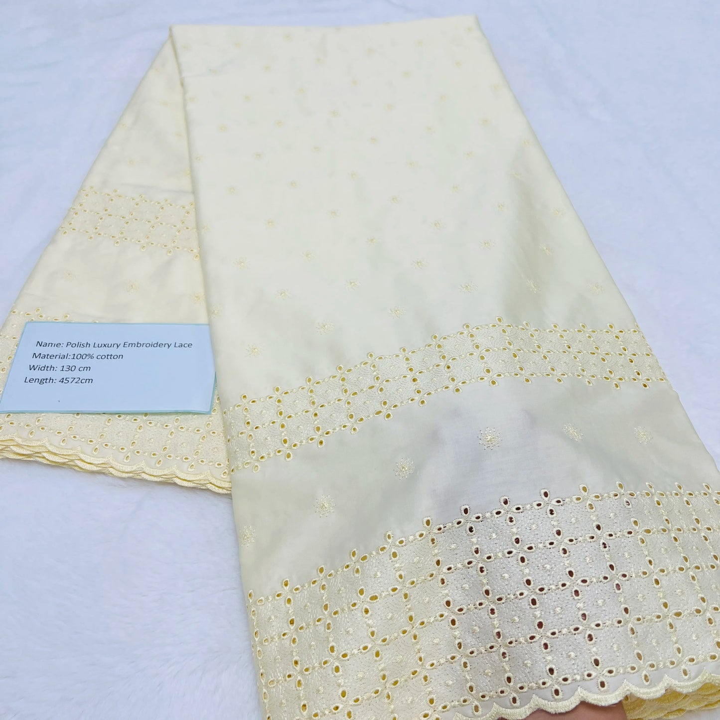 5 Yards High-end African Momen/Men Lace Fabric Tribute Silk Lace Swiss 100% Cotton Lace In Switzerland Fabric For Dress TV1219-3