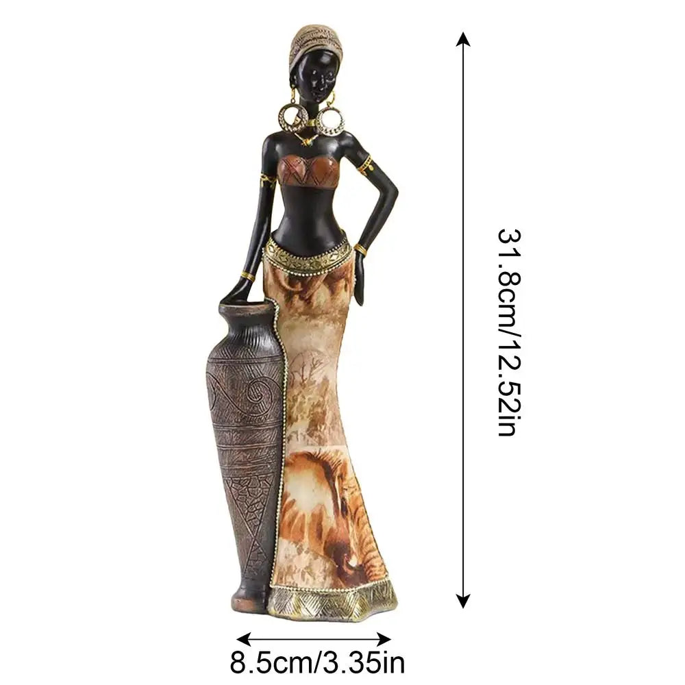 African Figurines Home Decor African Statues And Sculptures Elegant African Art Piece Home Sophisticated African Decor Chic