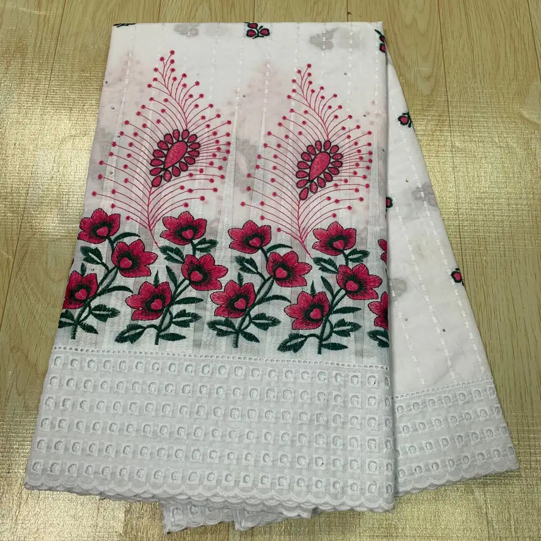 High Quality African Lace Fabric, Embroidery Tulle Cotton, French Wedding Party Dress, Guipure Sequins, 2.5Yards, Latest 2025