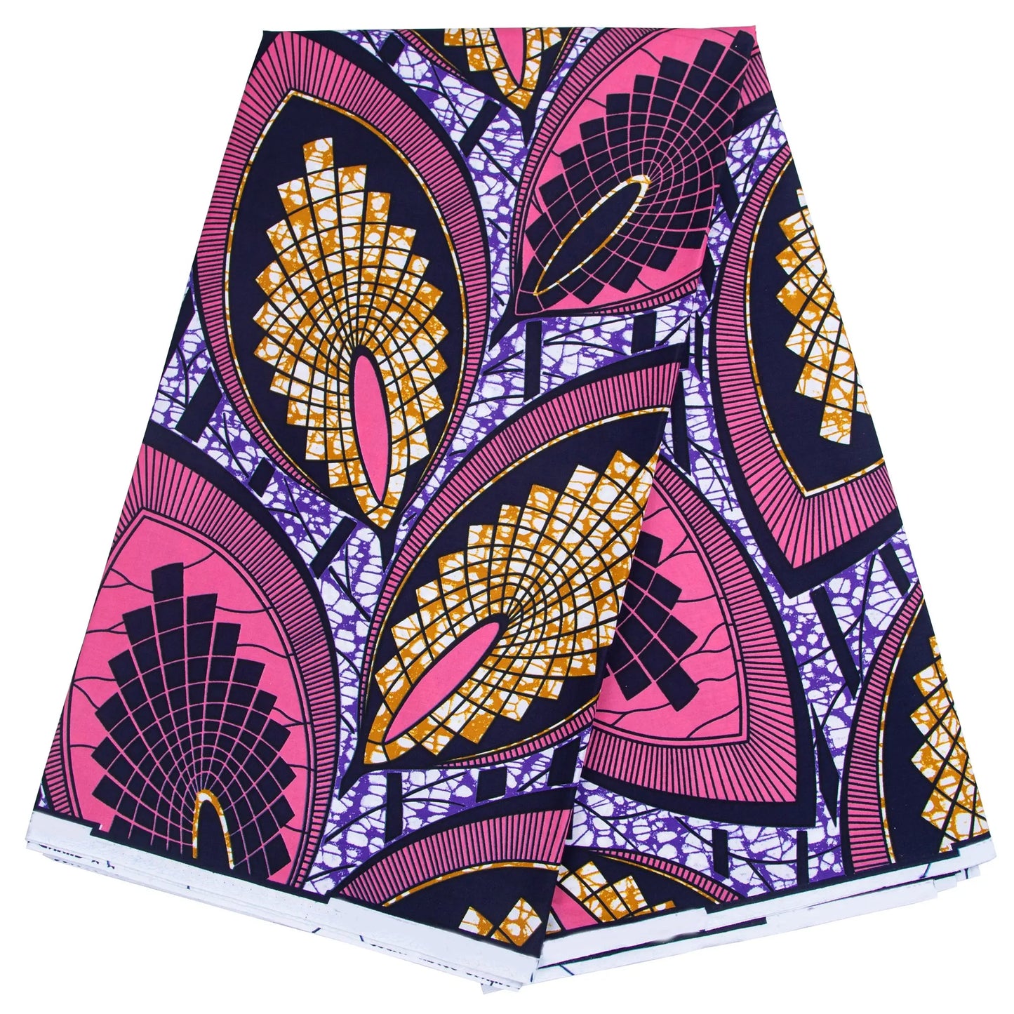 African Wax Fabric 100% Cotton Nigeria Ankara Wax Fabric Block Prints Batik Pagne Soft Sewing Fabric