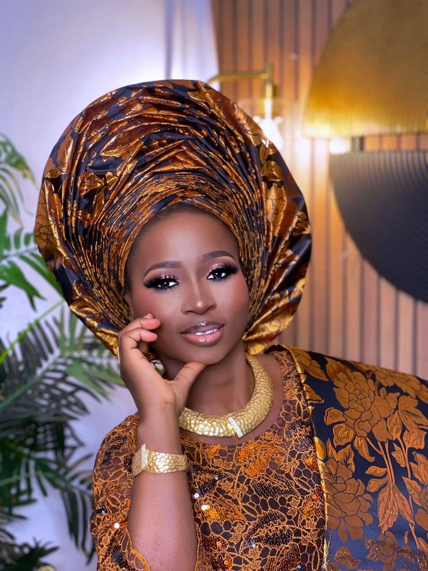 2025 Hot Sale African Sego Headtie Wrapper Scarf High Quality Nigerian Gele For Aso Ebi 2Pieces/Bag Women Head Tie For Wedding