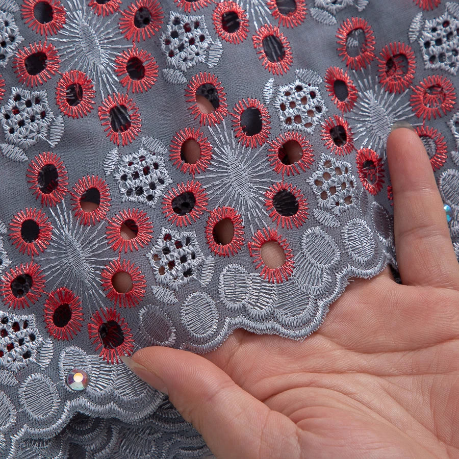 Swiss Voile Lace Fabric 2025 High Quality African Nigerian Embroidery Cotton Lace Fabric For Sewing Women Party DIY Dresses 4369