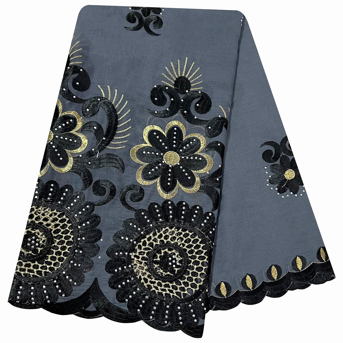 2024 Latest Hot Sales 100% Cotton Big Size Scarf African Women Hijab Scarf Hollow Out Embrodiery Muslim Scarf On Wholesale Price
