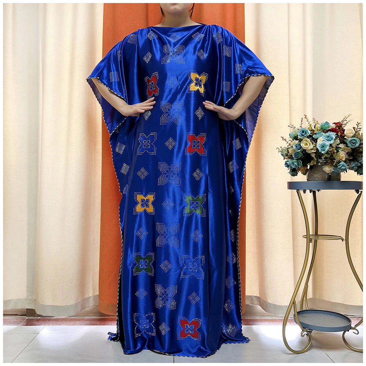 African Abaya For Women Kaftan islamic Clothing With Scarf African Women Dress Inlaid Mubarak Dubai Femme Luxury Muslim Dress
