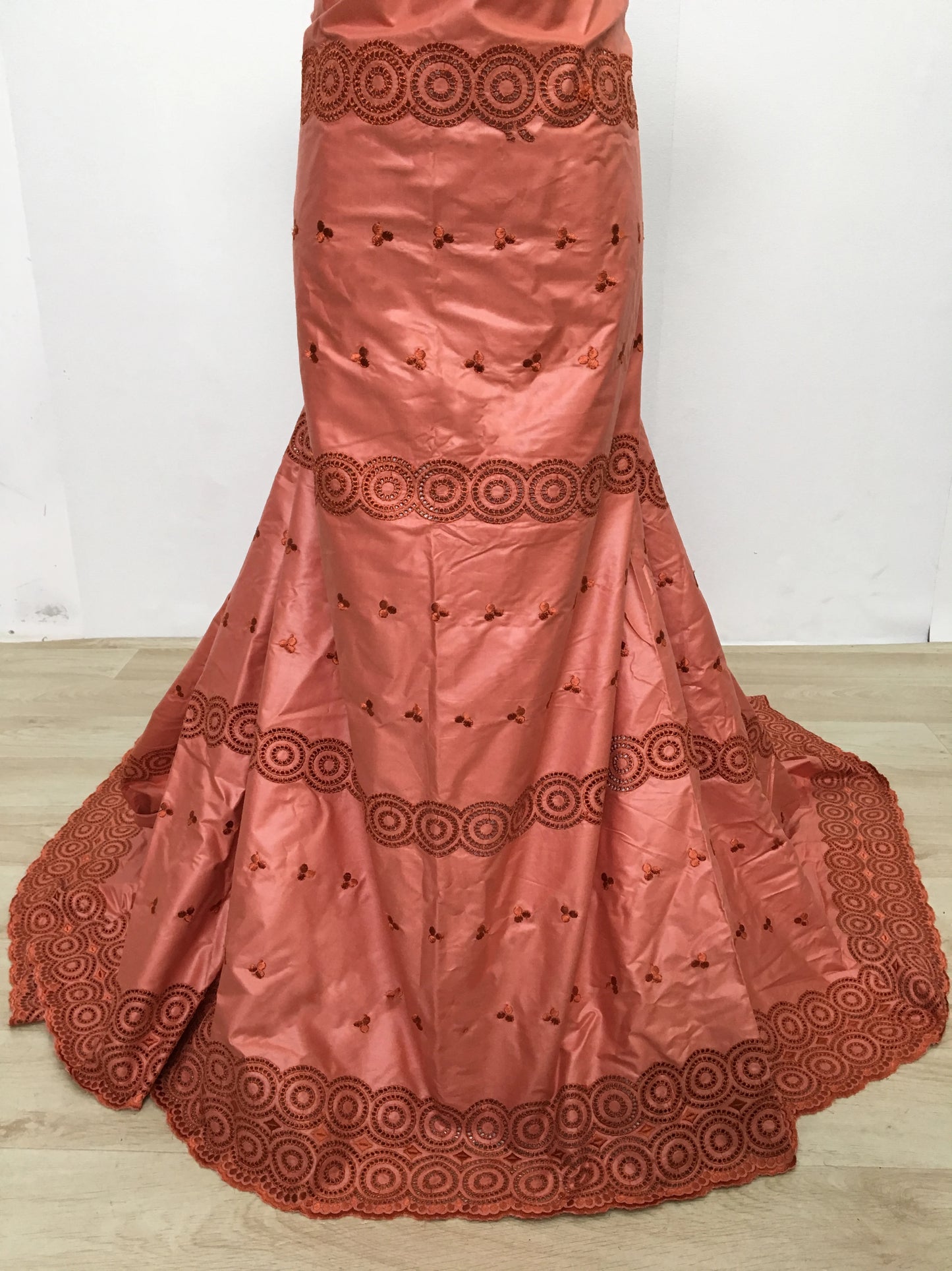 Luxury African Fabric Austria Cotton Polished Lace High Quality Atiku Fabric 5Yards For Men Traditional Robe Suit Material F4255