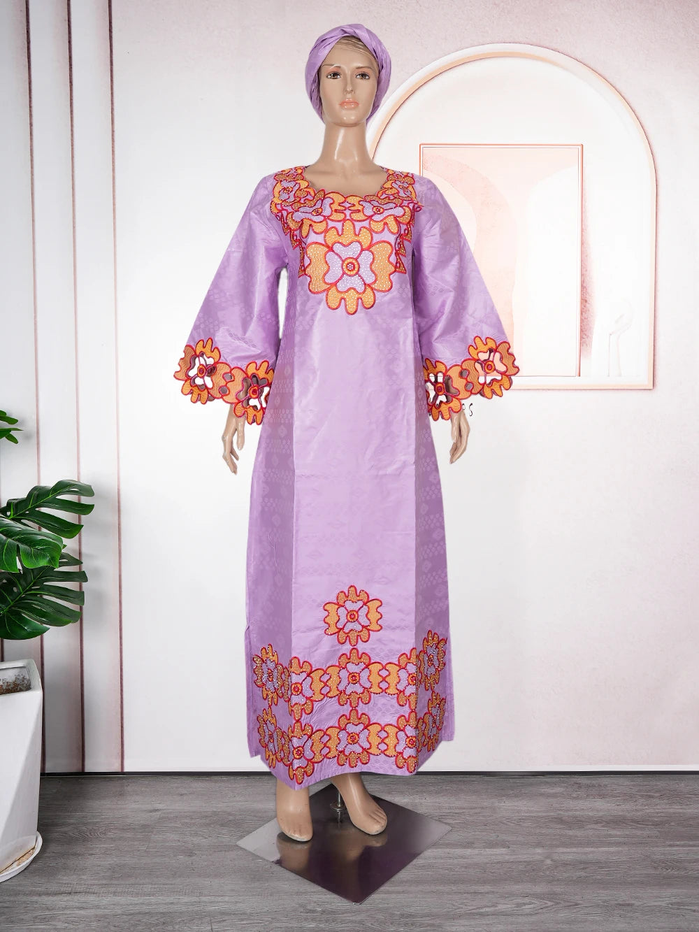 H&D African Clothing Dresses For Women Elegant Wedding Party Gown Ankara Dashiki Long Dress Roupas Bazin Riche Yellow Robes