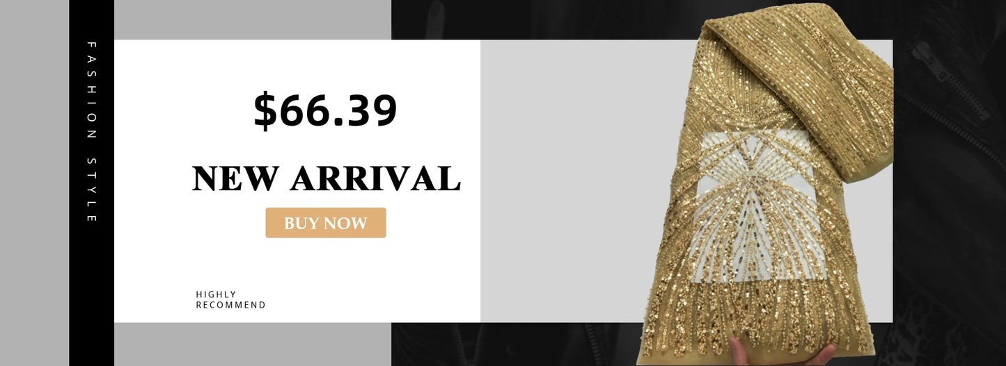 Kalume African Sequins Lace Fabric 2025 High Quality Material Nigerian Guipure Cord Lace Fabric for Party Dress Sewing F4058