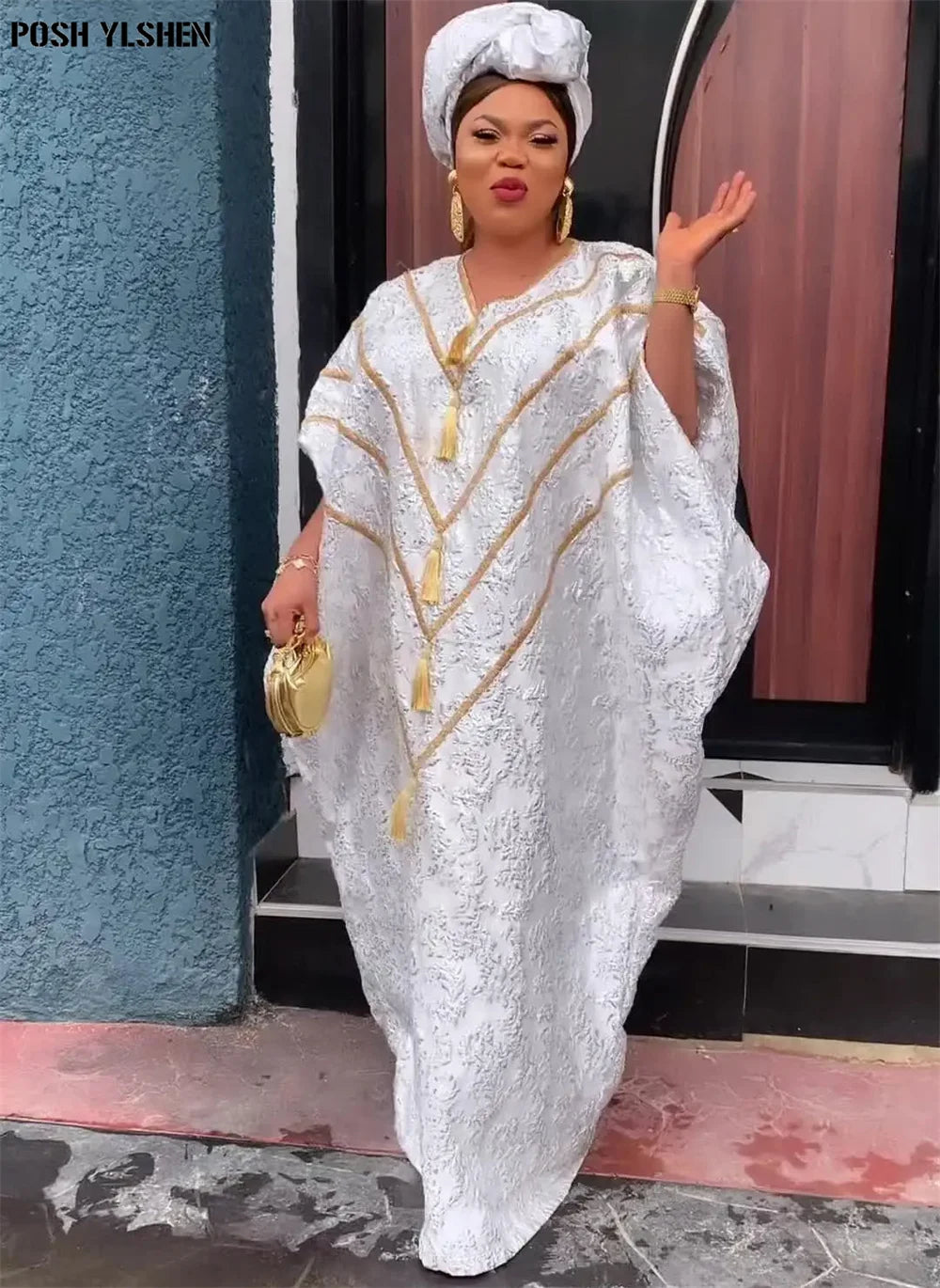 Ramadan Abaya Dubai Luxury African Dresses for Women 2024 Muslim Nigeria Traditional Wedding Party Boubou Bazin Riche Robe Femme