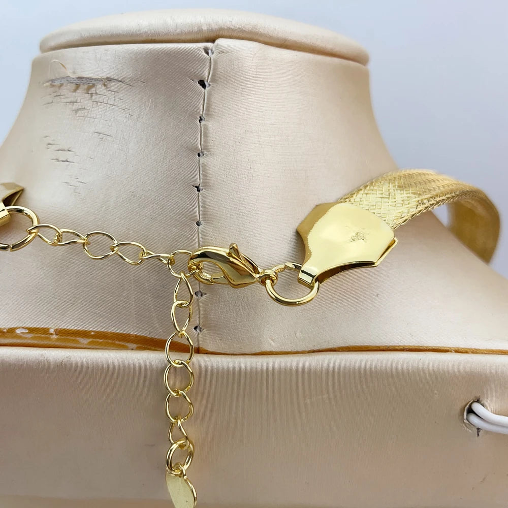 New Fashion High Quality Unique Style Brazilian Handmade Flower Jewelry Sets for Women FHK20760