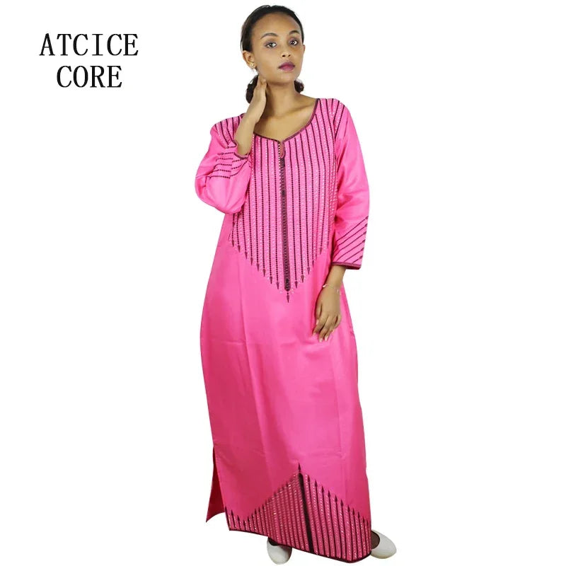 African Dresses For Women Dashiki  Dresses Bazin Riche Traditional African Clothing  For Ladies Without Scarf