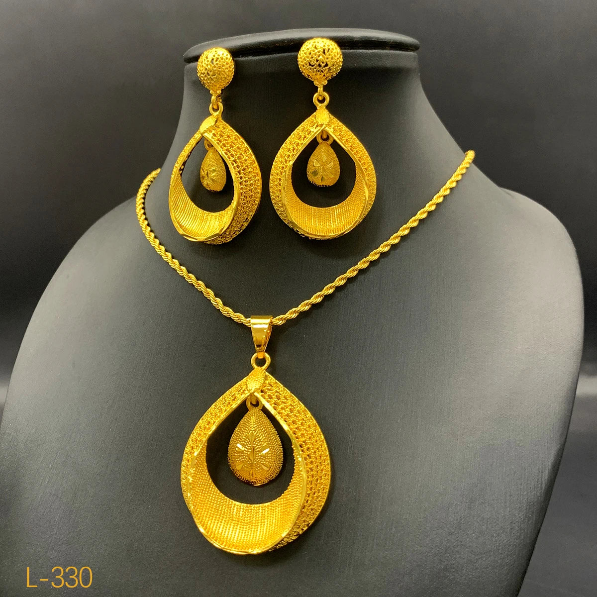 Dubai Ball 24k Gold Plated Jewelry Sets for Women Indian Bridal Costume Necklace Earrings Sets Nigerian Wedding Party Gifts