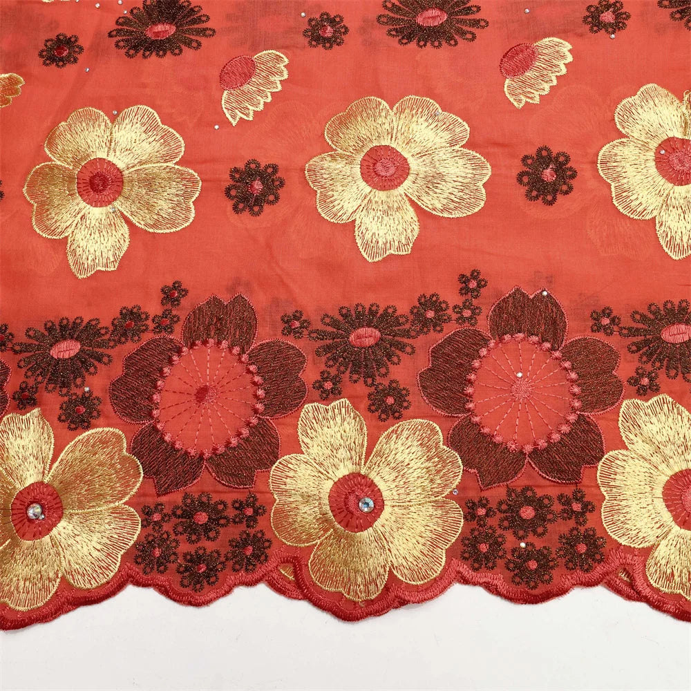 African Cotton Lace Fabric Swiss Voile Lace In Switzerland Hot Sale Nigerian Lace Fabric For Sewing Women Evening Party Dresses