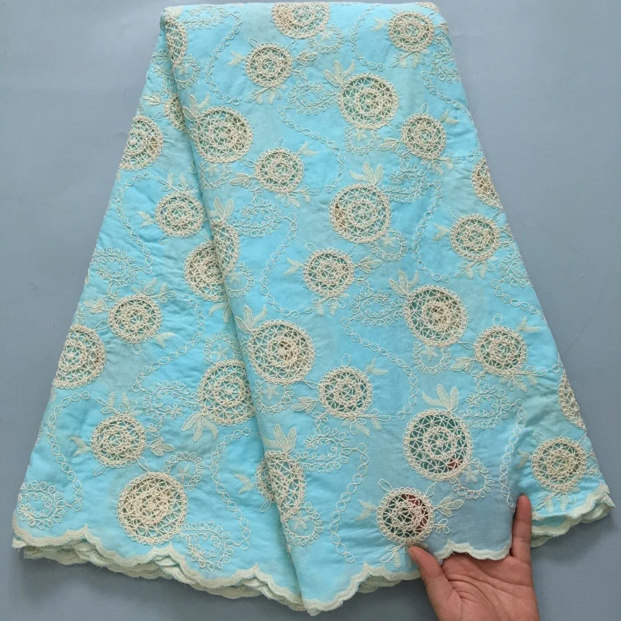 Blush Pink Swiss Voile Lace Fabric | Delicate White Rosette Bouquets & Filigree Tendrils | Petal-Hem Luxury Couture  S4371