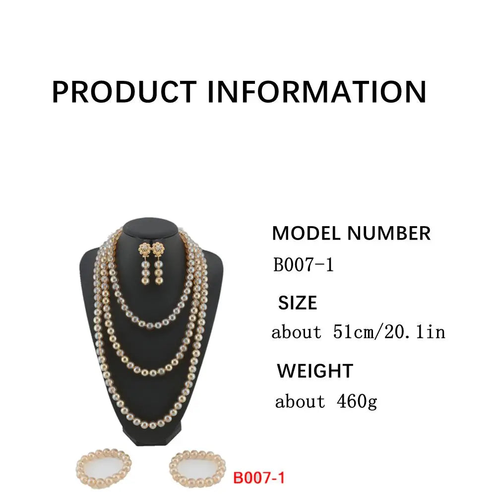 Luxury Dubai Artificial Coral Necklace Set Nigerian Wedding African Beads Jewelry Set Accessor