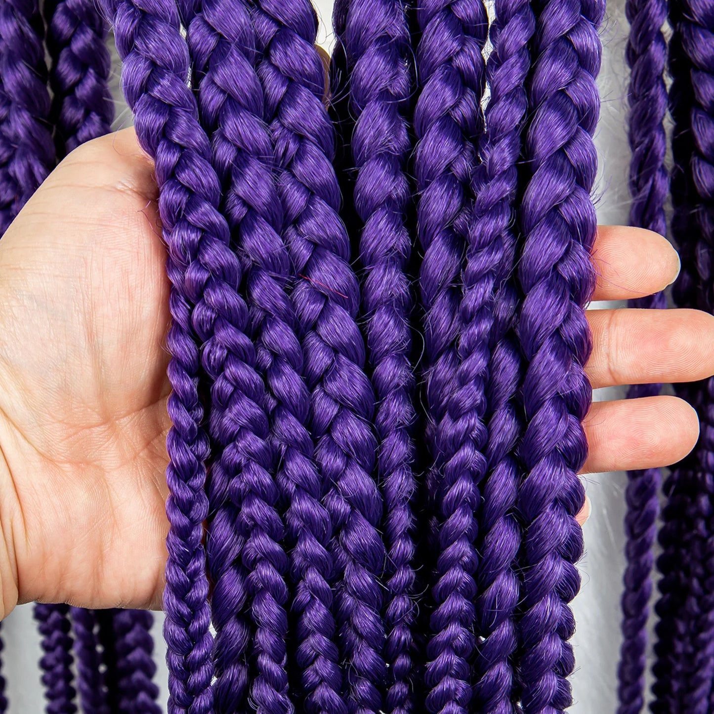 HD Full Lace Braided Wigs for Black Women Box Braids Synthetic Lace Front Wig Big Square Knotless Box Braids With Baby Hair