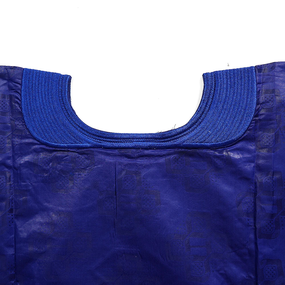 H&D African Clothing Traditional 3PCS African Outfit For Man Blue Bazin Riche Agbada Embroidered Wedding Party Robe Plus Size