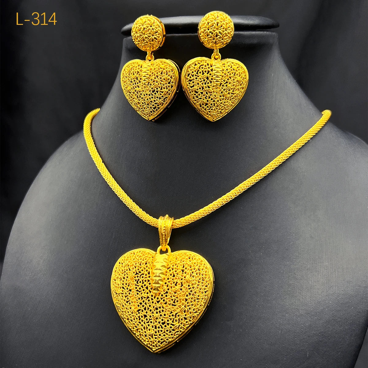 Dubai Ball 24k Gold Plated Jewelry Sets for Women Indian Bridal Costume Necklace Earrings Sets Nigerian Wedding Party Gifts