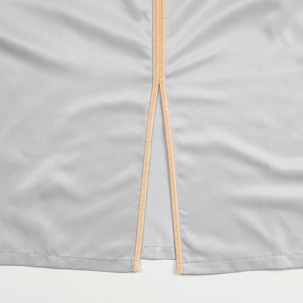 H&D African Agbada Robe Men 2 Pieces Set Embroidery Dashiki Shirt Africa Clothes Long Sleeve Cover Tops Pants Suit Robes Outfit