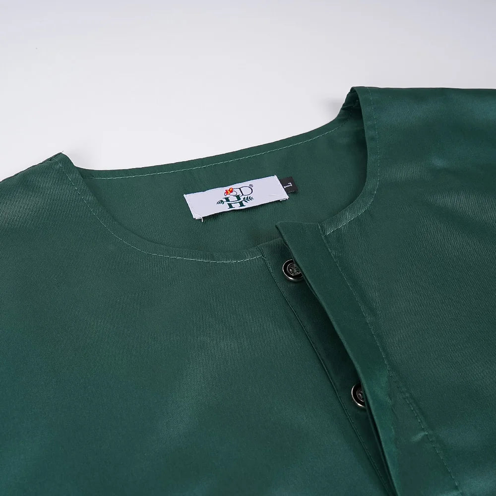 H&D African Clothes for Men Traditional Wear Formal Bazin Riche Dashiki Outfits Green Shirt Pants Robe Suit African Men Agbada