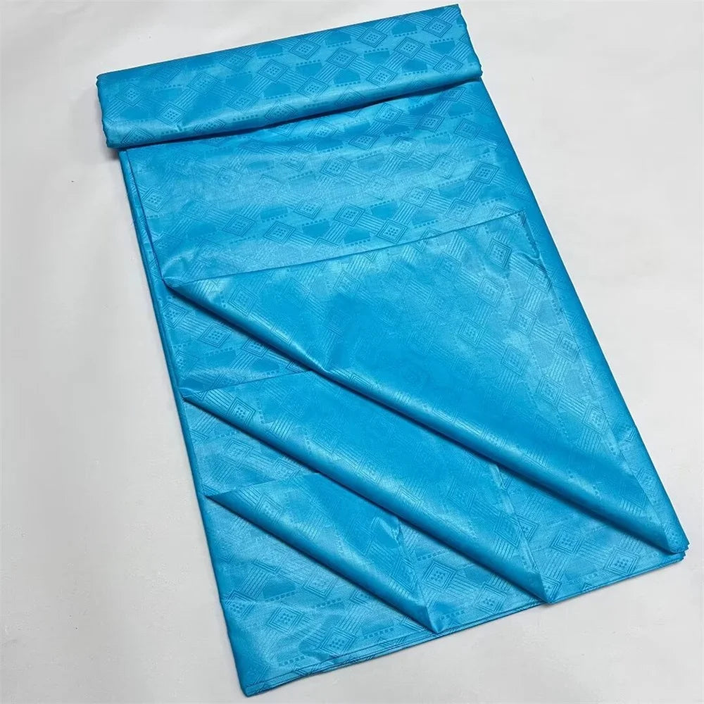 2025 African Bazin Riche Fabric Plain Bazin Brocade Latest 5 Yard African Lace Fabric For Dress