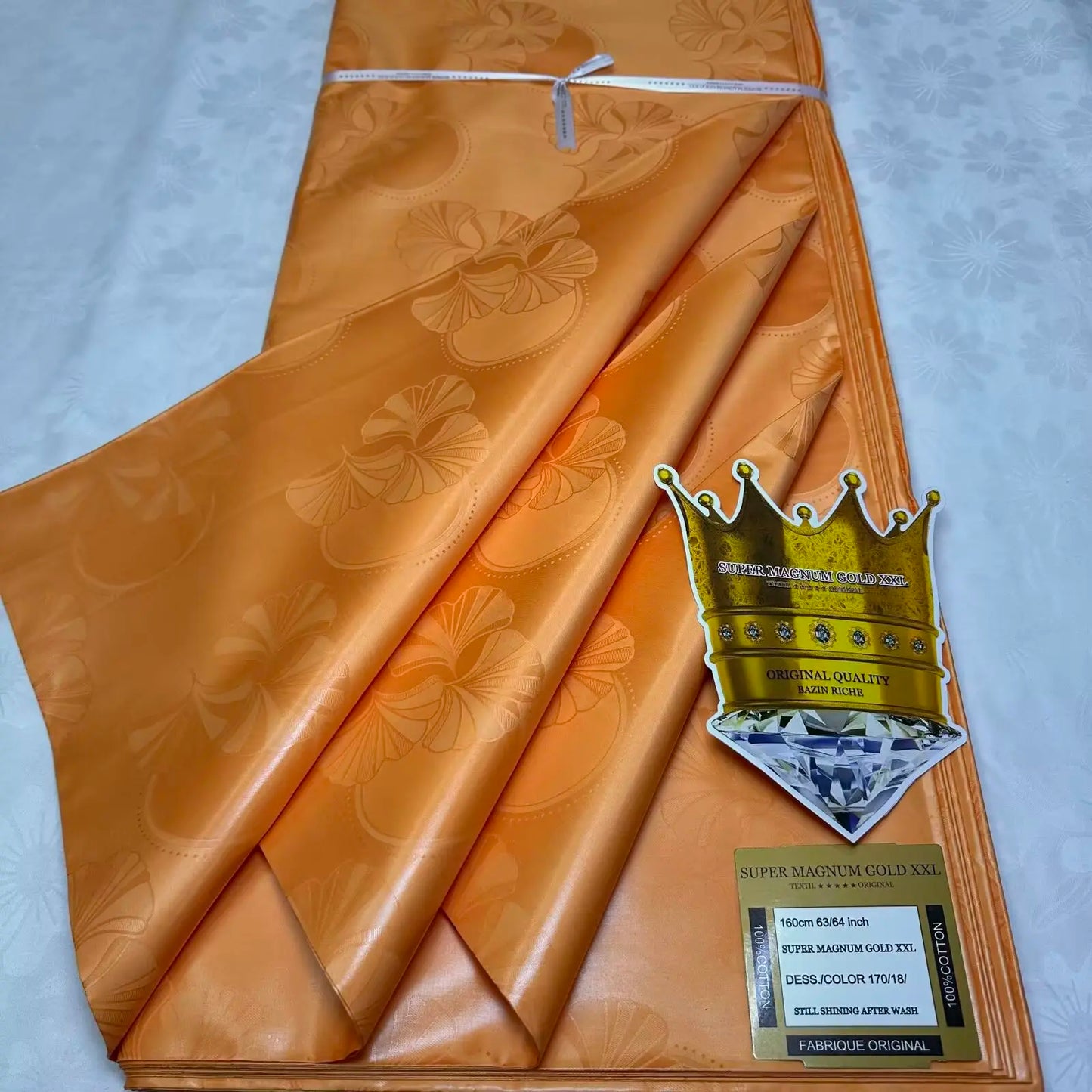 5 Meters Perfumed African Bazin Brocade Fabrics for Dress 100% Cotton Team Bazin Riche Brode Jacquard Material for Clothes 16A91