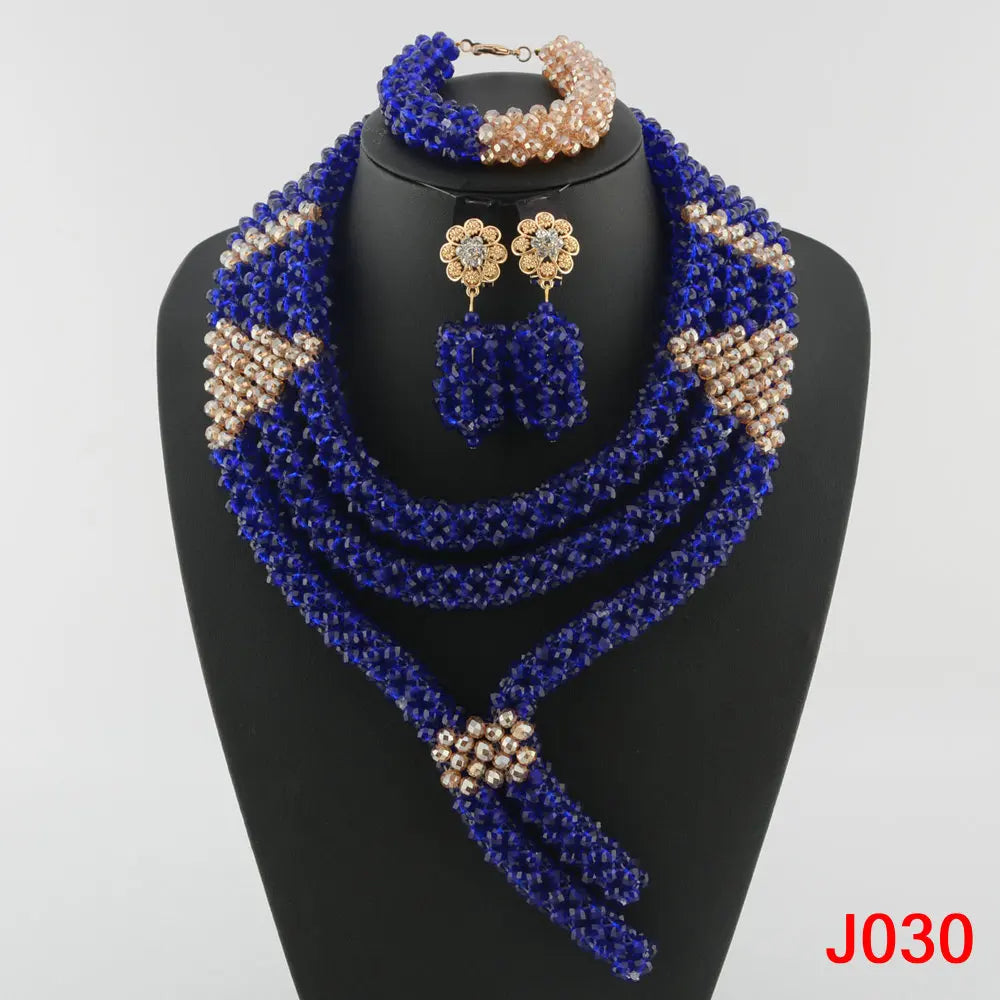 Fashion african coral beads necklace set nigerian wedding african beads jewelry Set