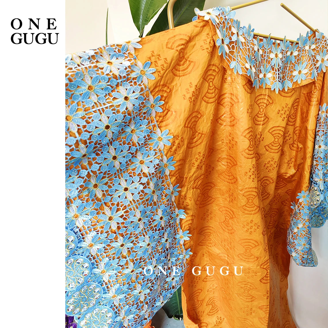 Sky Blue African Bazin Rich Dress Original Nigerian Basin BouBou Dashiki For Ankara Party Wedding Bride Robe Guipure Sewn Dress